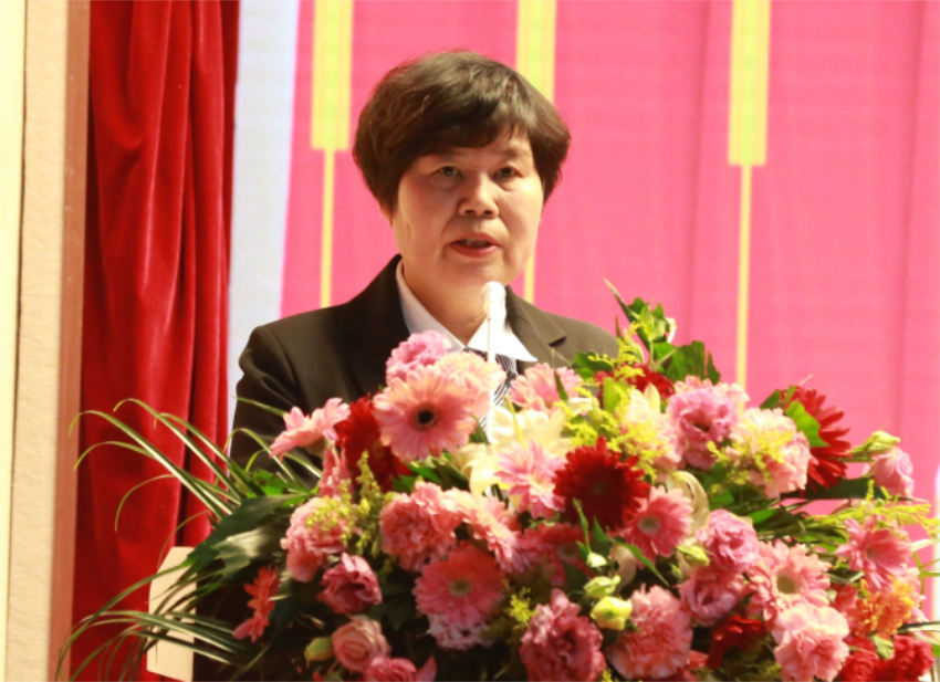 LD.COM第一届党委班子选举大会---徐州市树恩中学总校长薛淑萍同志致开幕辞